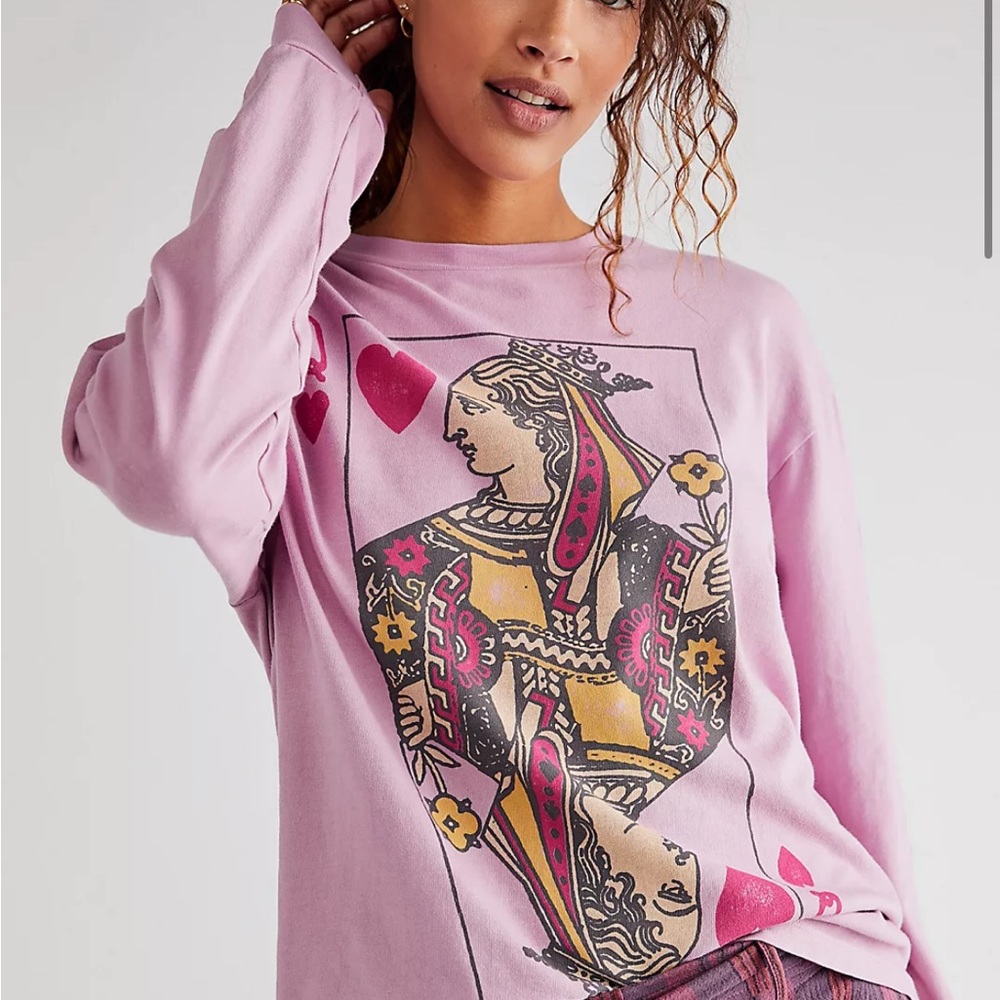 Free People Queen of Hearts shirt